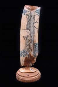 CLIMBING CUBS SCRIMSHAW